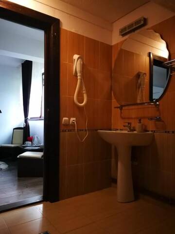 Фото номера Двухместный номер Делюкс с 1 кроватью и балконом Гостевой дом Casa cu flori г. Мойечу-де-Сус 14